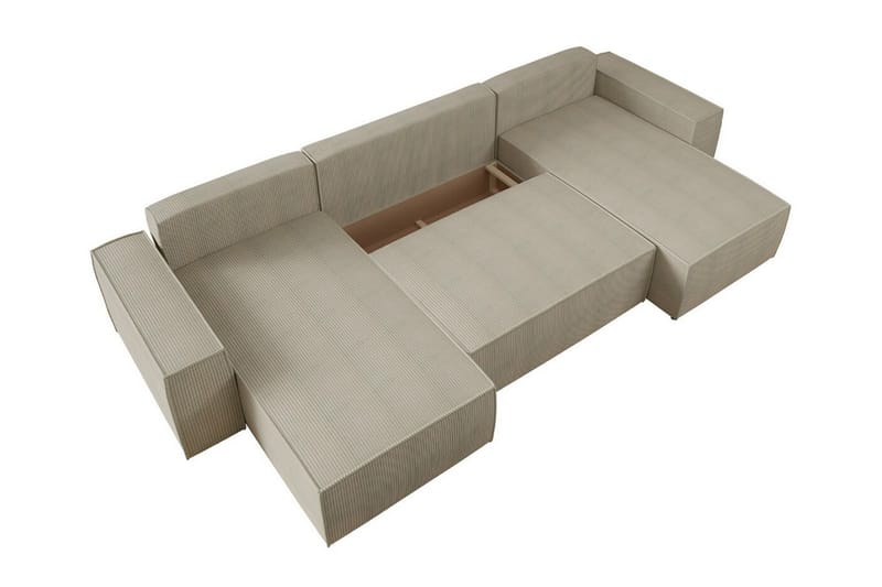 4-seters Hjørnesovesofa Knocklong - Svart - Møbler - Sofaer - Sovesofaer - Hjørnesovesofa