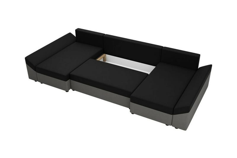 4-seters Hjørnesovesofa Midfeld - Mørkegrønn - Møbler - Sofaer - Sovesofaer - U sovesofa