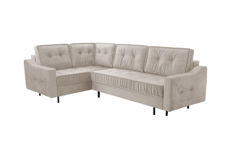 4-seters Hjørnesovesofa Tregaron - Beige/Lys Beige - Hjørnesovesofa