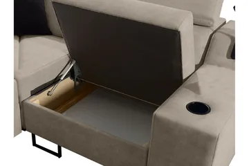 4-seters Sovesofa Høyre - Blå - Møbler - Sofaer - Sovesofaer - Hjørnesovesofa