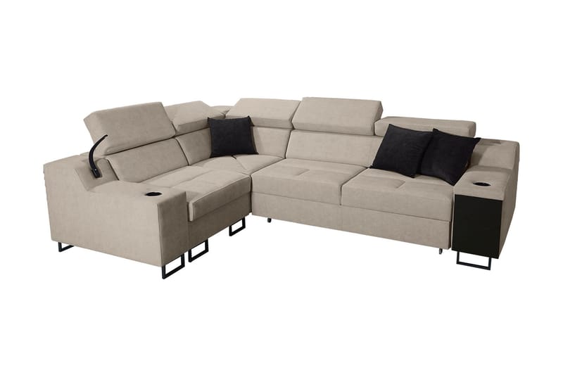 4-seters Sovesofa Venstre, Beige