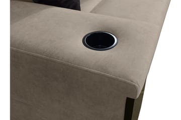 4-seters Sovesofa Venstre - Beige - Møbler - Sofaer - Sovesofaer - Hjørnesovesofa