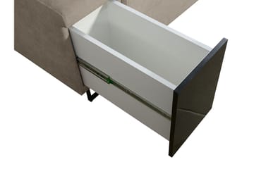 5-seters Sovesofa Høyre - Svart - Møbler - Sofaer - Sovesofaer - Hjørnesovesofa