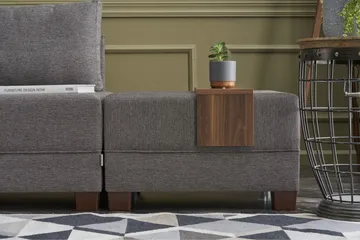 Algeria Sovesofa Venstre - Grå - Møbler - Sofaer - Sovesofaer - Hjørnesovesofa