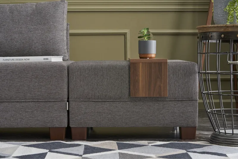 Algeria Sovesofa Venstre - Grå - Møbler - Sofaer - Sovesofaer - Hjørnesovesofa