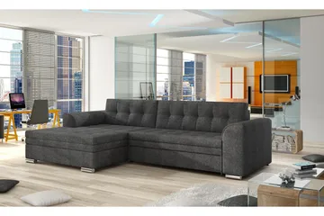 Amerikana Hjørnesovesofa med Divan - Grå - Møbler - Sofaer - Sovesofaer - Sovesofa divan