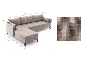 Antigua Divansofa Venstre - Møbler - Sofaer - Sovesofaer - Hjørnesovesofa