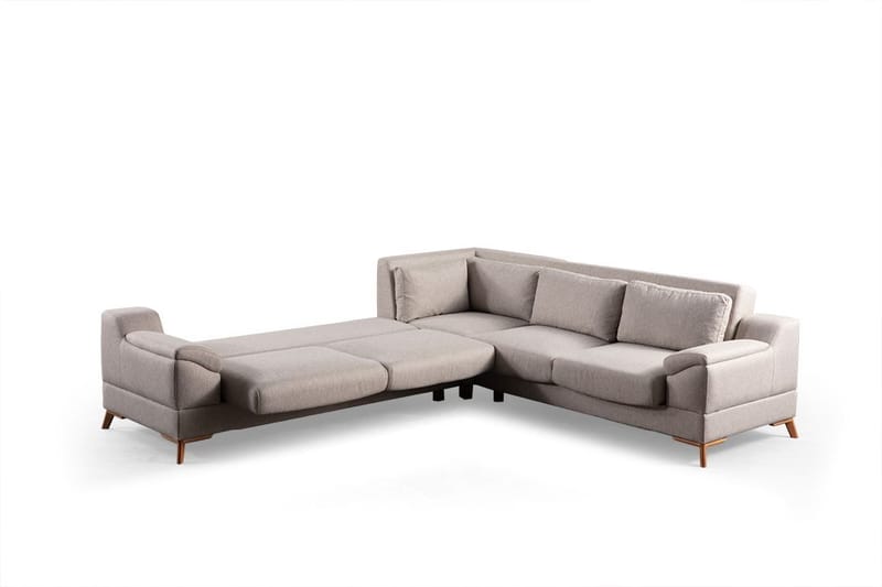 Hjørnesovesofa Atelier Del Sofa Aqua Corner beige (275/300 x 100 x 90 cm) Venstre 3 / Høyre 2 - Møbler - Sofaer - Sovesofaer - Hjørnesovesofa