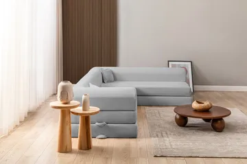 Hjørnesovesofa Atelier Del Sofa Legom Eco (280 x 90 x 25 cm) Lysegrå - Møbler - Sofaer - Sovesofaer - Langsgående sovesofa