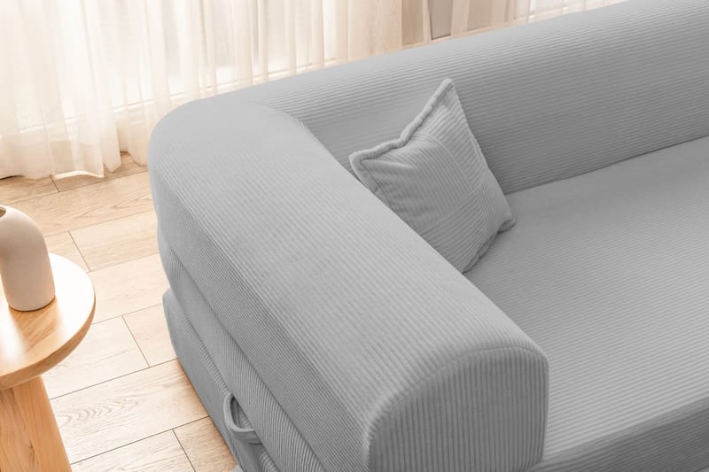 Hjørnesovesofa Atelier Del Sofa Legom Eco (280 x 90 x 25 cm) Lysegrå - Møbler - Sofaer - Sovesofaer - Langsgående sovesofa