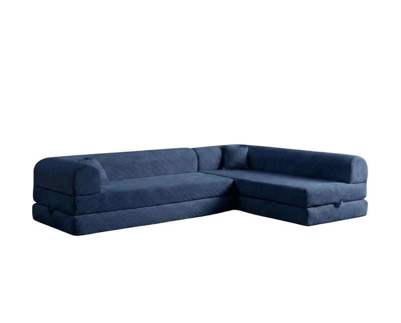 Hjørnesovesofa Atelier Del Sofa Legom Eco (280 x 90 x 25 cm) Marineblå