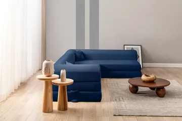 Hjørnesovesofa Atelier Del Sofa Legom Eco (280 x 90 x 25 cm) Marineblå - Møbler - Sofaer - Sovesofaer - Langsgående sovesofa