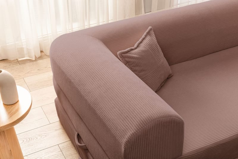 Hjørnesovesofa Atelier Del Sofa Legom Eco (280 x 90 x 25 cm) Rosa - Møbler - Sofaer - Sovesofaer - Hjørnesovesofa