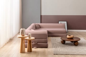 Hjørnesovesofa Atelier Del Sofa Legom Eco (280 x 90 x 25 cm) Rosa - Møbler - Sofaer - Sovesofaer - Hjørnesovesofa