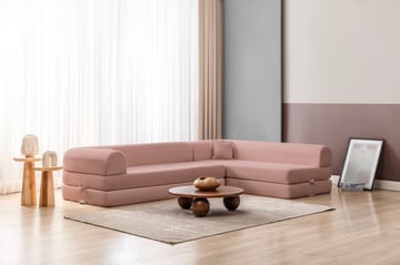 Hjørnesovesofa Atelier Del Sofa Legom Eco (280 x 90 x 25 cm) Rosa - Møbler - Sofaer - Sovesofaer - Hjørnesovesofa