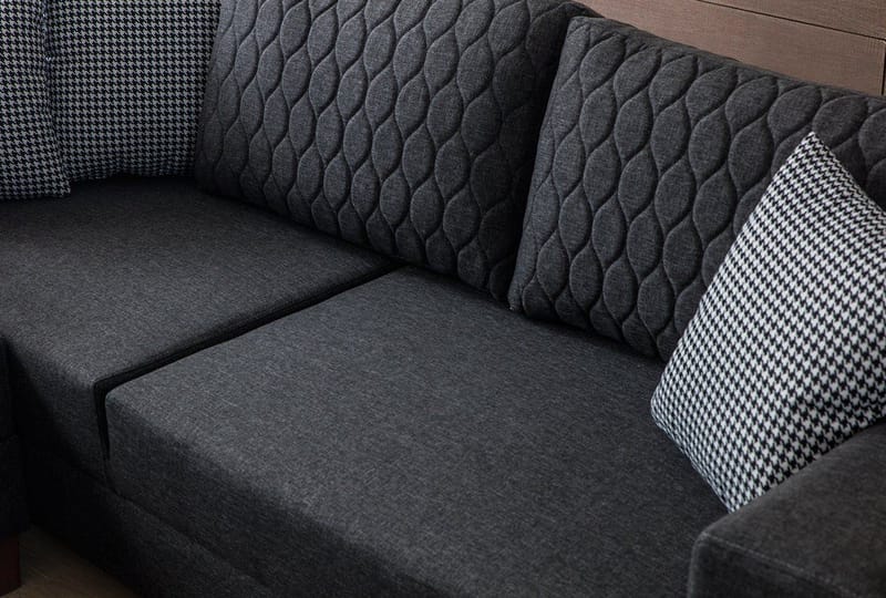 Hjørnesovesofa Atelier Del Sofa Loft Venstre (230 x 90 x 150 cm) Antrasitt - Antrasitt - Møbler - Sofaer - Sovesofaer - Hjørnesovesofa