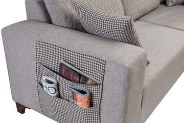Hjørnesovesofa Atelier Del Sofa Loft Venstre (230 x 90 x 150 cm) Krem - Krem - Møbler - Sofaer - Sovesofaer - Hjørnesovesofa