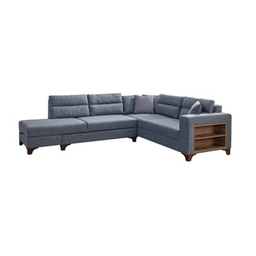 Hjørnesovesofa Atelier Del Sofa T-Loft Høyre (230 x 90 x 150 cm) Grå - Grå - Møbler - Sofaer - Sovesofaer - Hjørnesovesofa