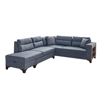 Hjørnesovesofa Atelier Del Sofa T-Loft Høyre (230 x 90 x 150 cm) Grå - Grå - Møbler - Sofaer - Sovesofaer - Hjørnesovesofa