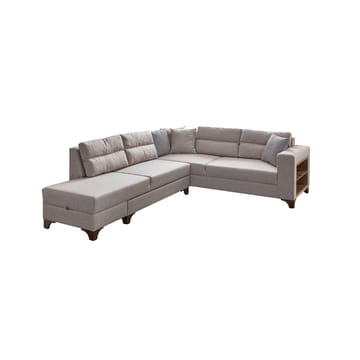 Hjørnesovesofa Atelier Del Sofa T-Loft Høyre (230 x 90 x 150 cm) Krem - Krem - Møbler - Sofaer - Sovesofaer - Hjørnesovesofa