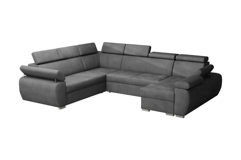 Boston Hjørnesofa Høyre, Svart