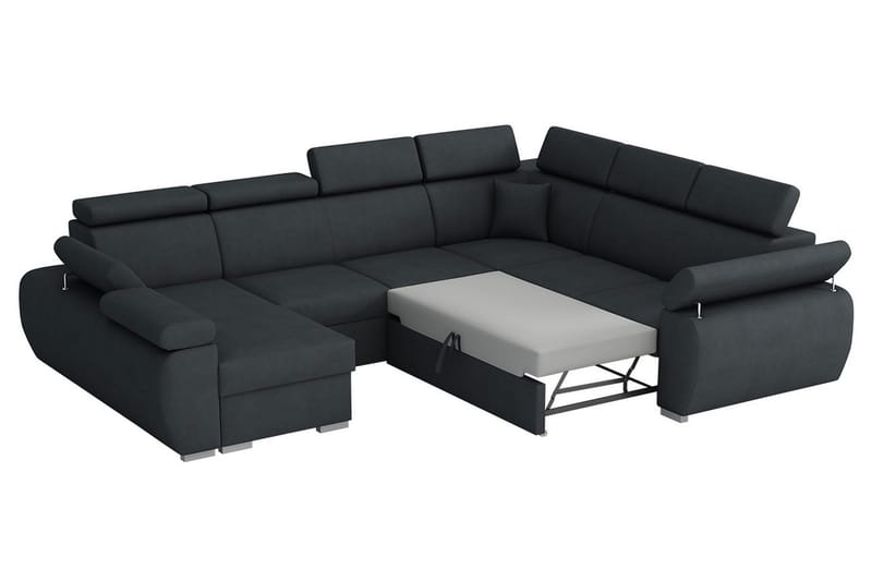 Boston Hjørnesofa Høyre - Svart - Møbler - Sofaer - Sovesofaer - Hjørnesovesofa