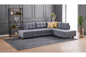 Brunei Sovesofa Høyre - Møbler - Sofaer - Sovesofaer - Hjørnesovesofa