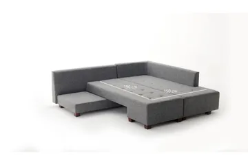 Brunei Sovesofa Høyre - Møbler - Sofaer - Sovesofaer - Hjørnesovesofa