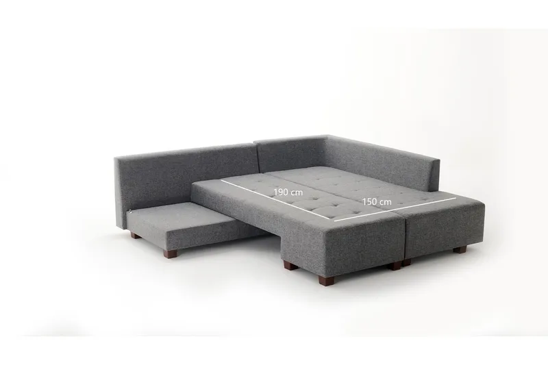 Brunei Sovesofa Høyre - Møbler - Sofaer - Sovesofaer - Hjørnesovesofa