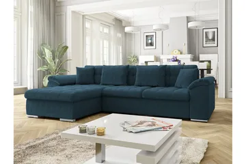 Camior 3-sits Hörnbäddsoffa Dark blue - Møbler - Sofaer - Sovesofaer - Hjørnesovesofa
