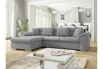 Camior 3-sits Hörnbäddsoffa Grey - Møbler - Sofaer - Sovesofaer - Hjørnesovesofa