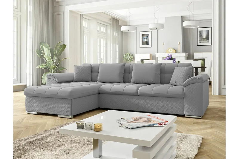 Camior 3-sits Hörnbäddsoffa Grey - Møbler - Sofaer - Sovesofaer - Hjørnesovesofa
