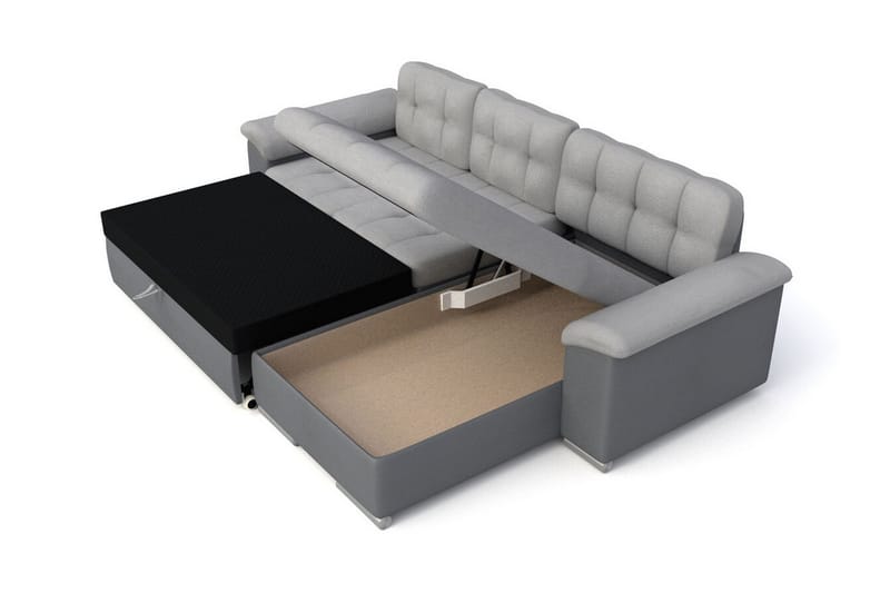 Camior 3-sits Hörnbäddsoffa Grey - Møbler - Sofaer - Sovesofaer - Sovesofa divan