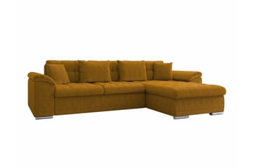 Camior 3-sits Hörnbäddsoffa NO_BRAND Yellow - Møbler - Sofaer - Sovesofaer - Hjørnesovesofa