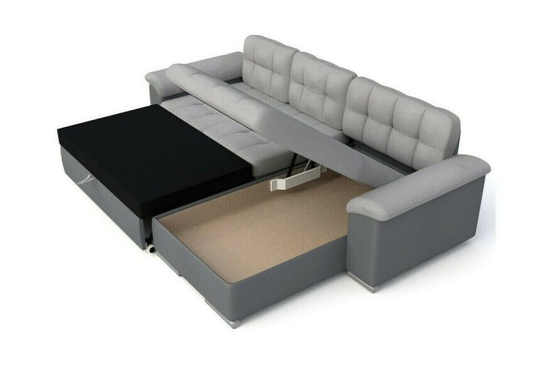 Camior 3-sits Hörnbäddsoffa NO_BRAND Yellow - Møbler - Sofaer - Sovesofaer - Hjørnesovesofa
