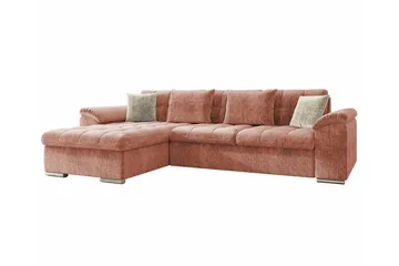 Camior 3-sits Hörnbäddsoffa Pink - Møbler - Sofaer - Sovesofaer - Hjørnesovesofa