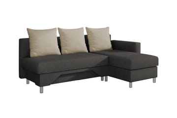Castlebay 3-sits Hörnbäddsoffa NO_BRAND Brown/Beige - Møbler - Sofaer - Sovesofaer - Sovesofa divan