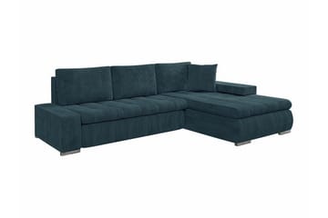 Cerys 3-sits Hörnbäddsoffa Dark blue - Møbler - Sofaer - Sovesofaer - Hjørnesovesofa