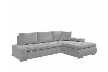 Cerys 3-sits Hörnbäddsoffa Light grey/Dark grey - Møbler - Sofaer - Sovesofaer - Hjørnesovesofa