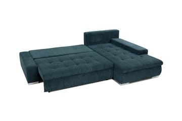 Cerys 3-sits Hörnbäddsoffa NO_BRAND Dark blue - Møbler - Sofaer - Sovesofaer - Hjørnesovesofa