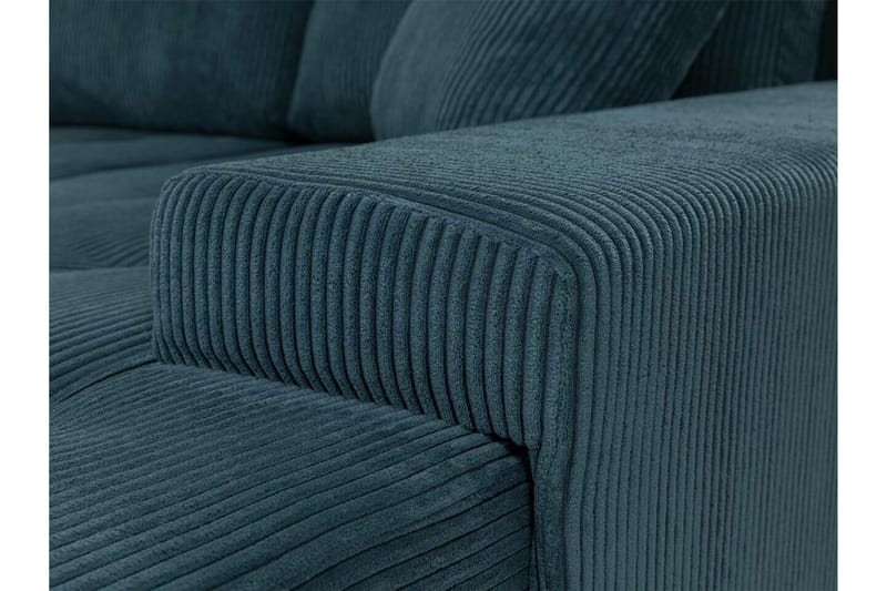 Cerys 3-sits Hörnbäddsoffa NO_BRAND Dark blue - Møbler - Sofaer - Sovesofaer - Hjørnesovesofa