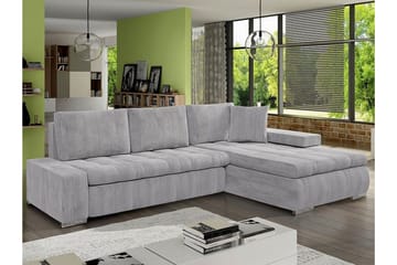 Cerys 3-sits Hörnbäddsoffa NO_BRAND Light grey/Dark grey - Møbler - Sofaer - Sovesofaer - Hjørnesovesofa