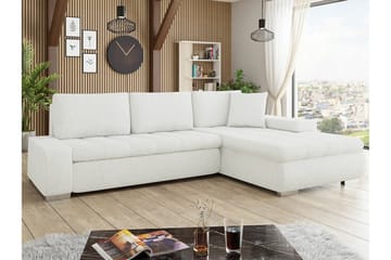 Cerys 3-sits Hörnbäddsoffa White - Møbler - Sofaer - Sovesofaer - Sovesofa divan