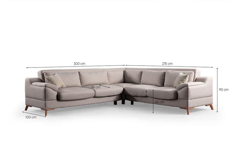 Corner Sofa-Bed Atelier Del Sofa - Møbler - Sofaer - Sovesofaer - Hjørnesovesofa