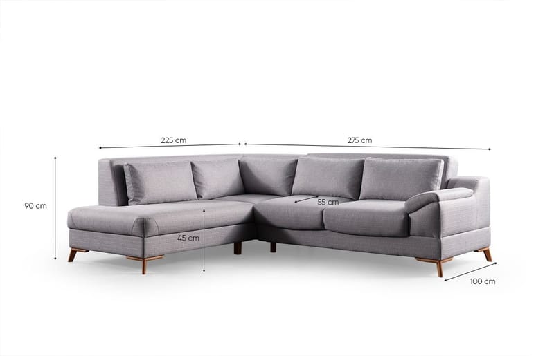 Corner Sofa-Bed Atelier Del Sofa - Møbler - Sofaer - Sovesofaer - Hjørnesovesofa