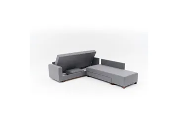 Hjørnesovesofa Cove Venstre Grå - Mørkegrå - Møbler - Sofaer - Sovesofaer - Hjørnesovesofa