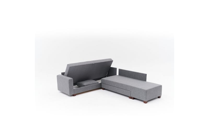 Hjørnesovesofa Cove Venstre Grå - Mørkegrå - Møbler - Sofaer - Sovesofaer - Hjørnesovesofa