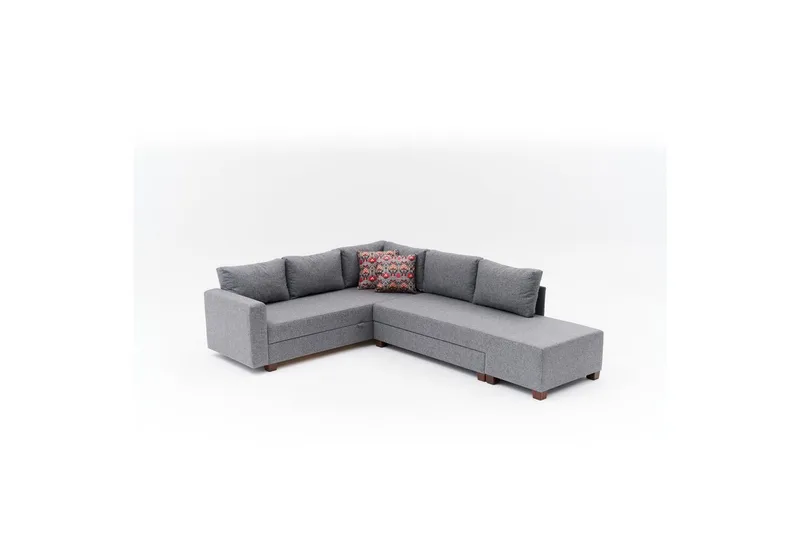 Hjørnesovesofa Cove Venstre Grå, Mørkegrå