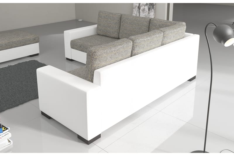 Deltan Hjørnesovesofa - Grå/Svart - Møbler - Sofaer - Sovesofaer - Hjørnesovesofa