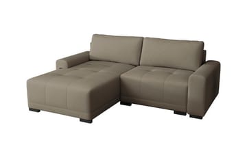 Denegal 2-sits Hörnbäddsoffa Brown - Møbler - Sofaer - Sovesofaer - Hjørnesovesofa